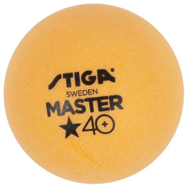 Stiga, Master Cups 40 + 6 Pack Table Tennis Balls Orange