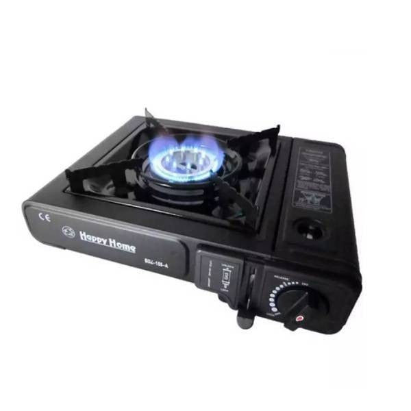 Happy Home, Durable Portable Gas Stove Black BDZ-155