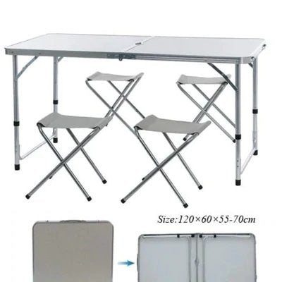 Outdoor Camping Picnic Folding Table With 4 Seats
