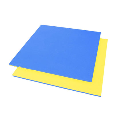 Sports Yours, 1 Piece Puzzle Mat Interlocking Blue/Yellow Gym Flooring 3 cm thick 1M x 1M
