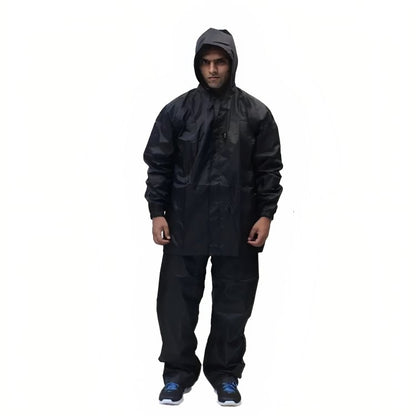 Sports Yours, Rain Suit with Waterproof Jacket and Pant Solid Men Raincoat, Available in Different Sizes