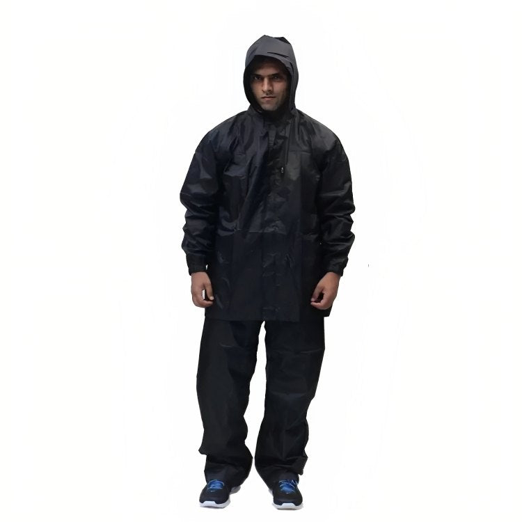 Sports Yours, Rain Suit with Waterproof Jacket and Pant Solid Men Raincoat, Available in Different Sizes
