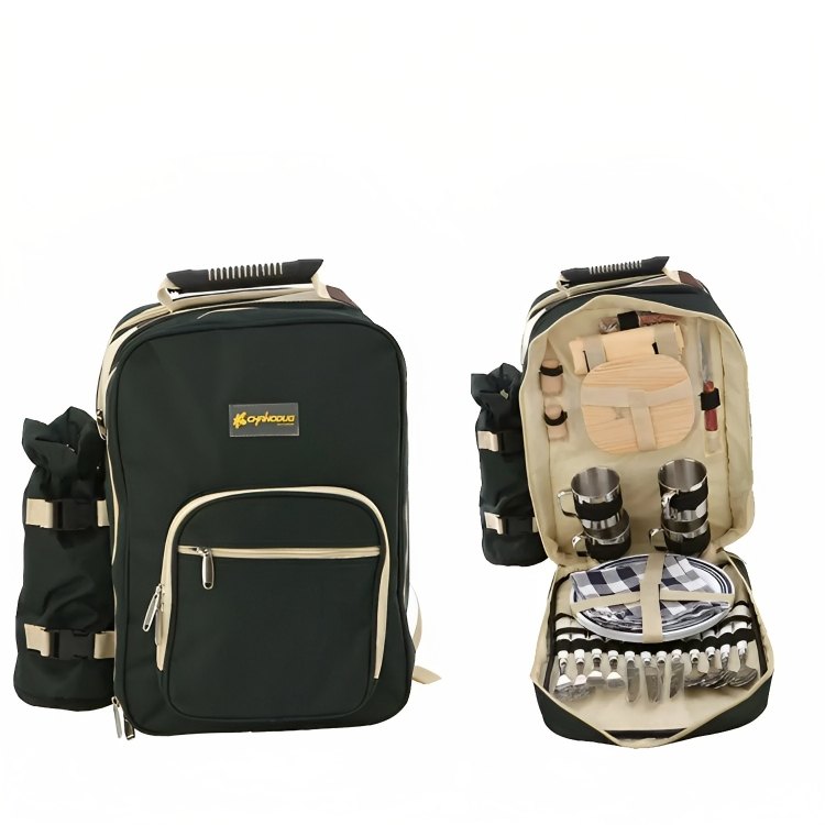 Chanodug, Picnic Outdoor Backpack Set for 4 Persons, Available in Different Colors