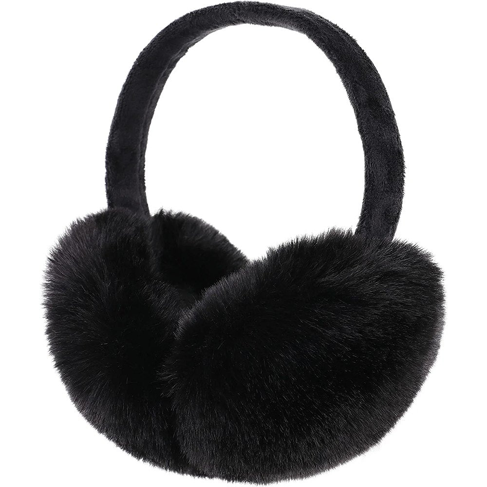 Sports Yours, Women's Faux Furry Warm Winter Outdoors Ear Muffs, Available in Different Colors