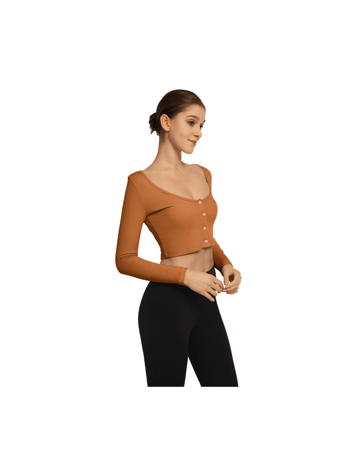 YVETTE CROP LONGSLEEVE IVY