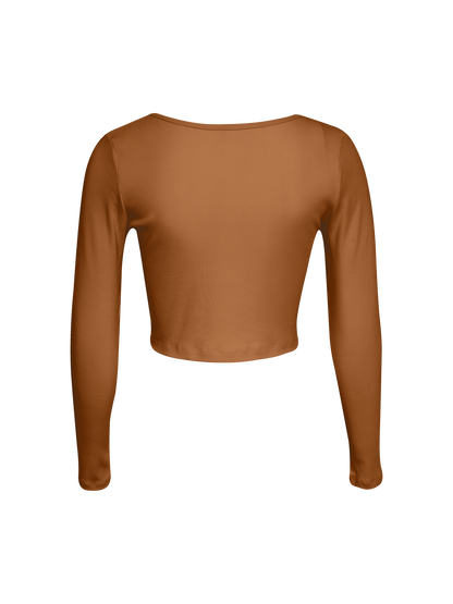 YVETTE CROP LONGSLEEVE IVY