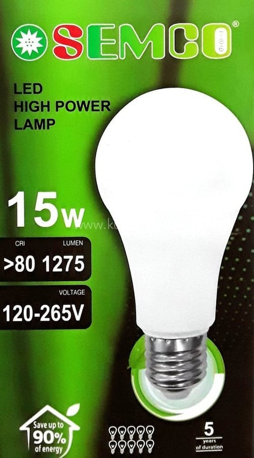 Semco, Led High power Lamp,15w ,B22 ???,yellow,E27 ??? White/yellow