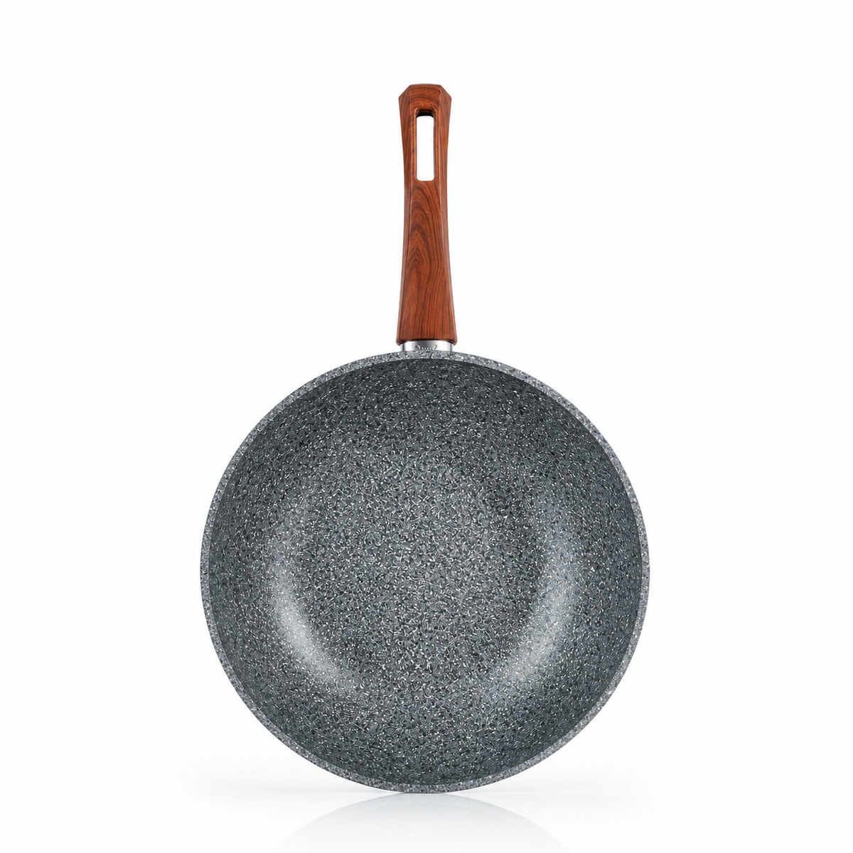 Karaca Silver Stone Bio Granite Wok Pan 28 cm, 153.03.07.1387