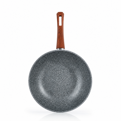 Karaca Silver Stone Bio Granite Wok Pan 28 cm, 153.03.07.1387