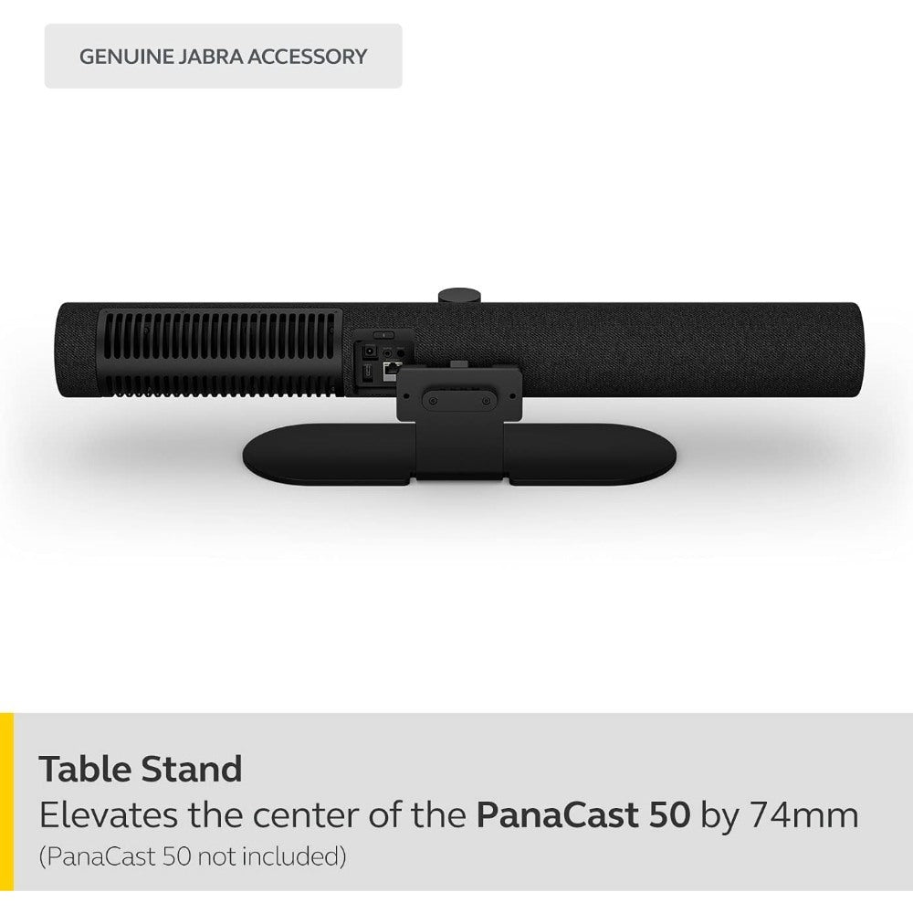 Jabra, PanaCast 50 Table Stand, Black, Allows PanaCast 50 to be Used as a Free-Standing Unit, Ideal for Travelling and for Use in Multiple Locations, Compact Design