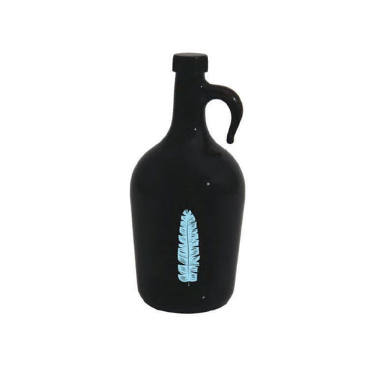 Herevin, Oil Bottle Decorated Leaf Blue Oil Bottle 1.5Lt, 151042-139 Blue