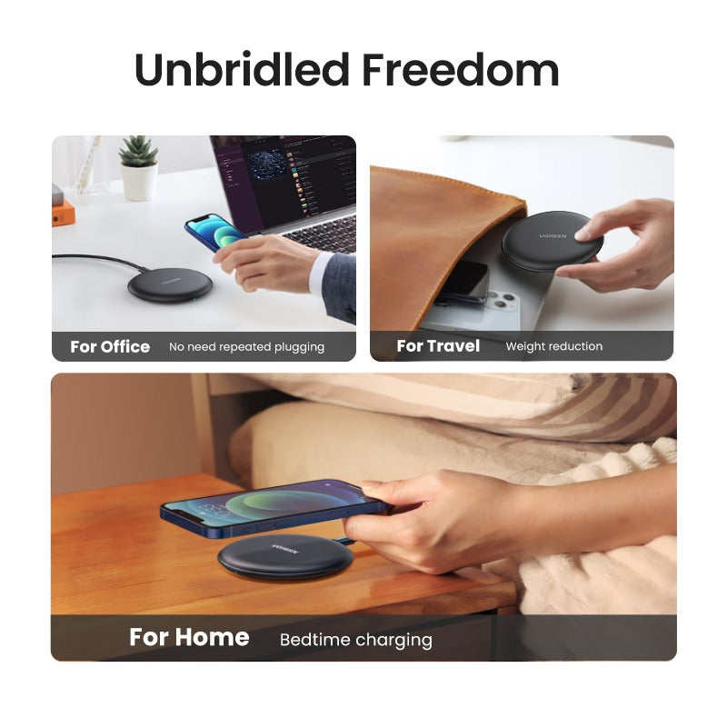 Ugreen, 15W Fast Wireless Charging Pad Ugreen Cd186 - 15112