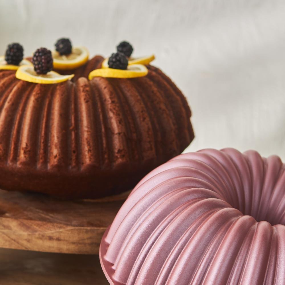 Karaca Cake Pro Sliced Cake Pan - Pink 25.5 cm | Cast Aluminum Non-Stick Bakeware, 153.03.06.9137