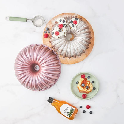 Karaca Cake Pro Sliced Cake Pan - Pink 25.5 cm | Cast Aluminum Non-Stick Bakeware, 153.03.06.9137