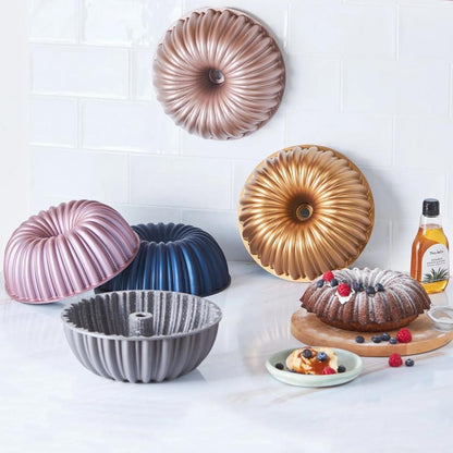 Karaca Cake Pro Sliced Cake Pan - Pink 25.5 cm | Cast Aluminum Non-Stick Bakeware, 153.03.06.9137