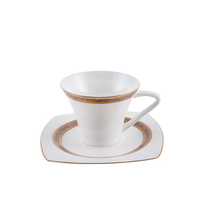 Karaca Fine Pearl Majesty 26-Piece Breakfast Set - 6-Person | Square Design Elegance, 153.03.07.5699