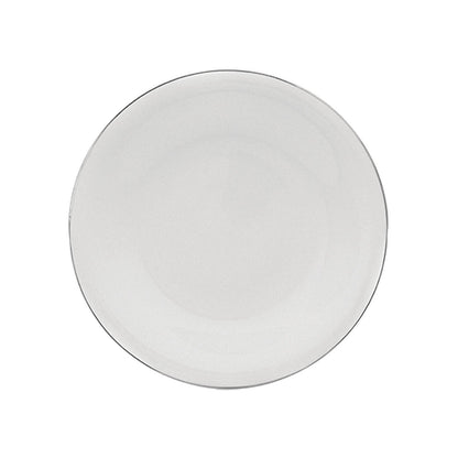 Karaca Fine Pearl Fame 26-Piece Breakfast Set - 6-Person | White & Platinum Frame Classic Design, 153.03.07.5703