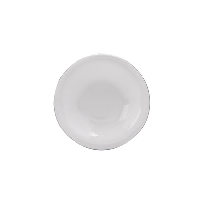 Karaca Fine Pearl Fame 26-Piece Breakfast Set - 6-Person | White & Platinum Frame Classic Design, 153.03.07.5703