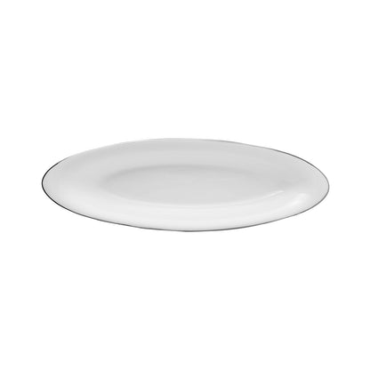 Karaca Fine Pearl Fame 26-Piece Breakfast Set - 6-Person | White & Platinum Frame Classic Design, 153.03.07.5703