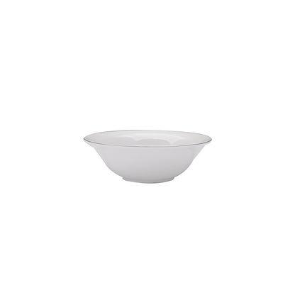 Karaca Fine Pearl Fame 26-Piece Breakfast Set - 6-Person | White & Platinum Frame Classic Design, 153.03.07.5703