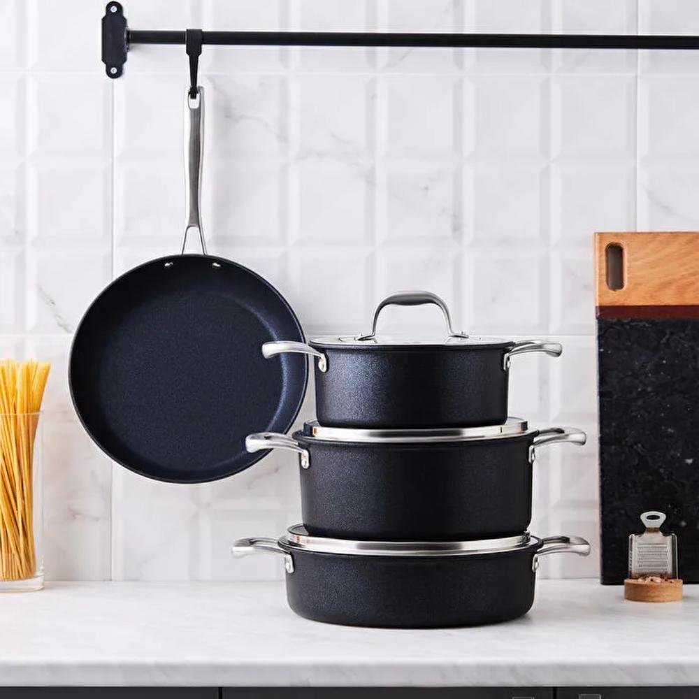 Karaca BioDiamond Pro Induction Base 7-Piece Cookware Set, 153.03.07.7040