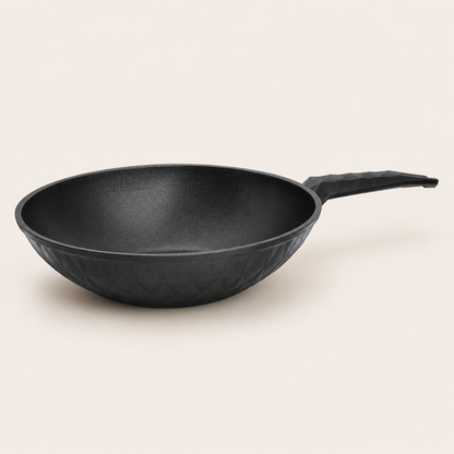 Karaca BioDiamond Antibacterial Handle Induction Base Wok Pan 28 cm, 153.03.08.0420