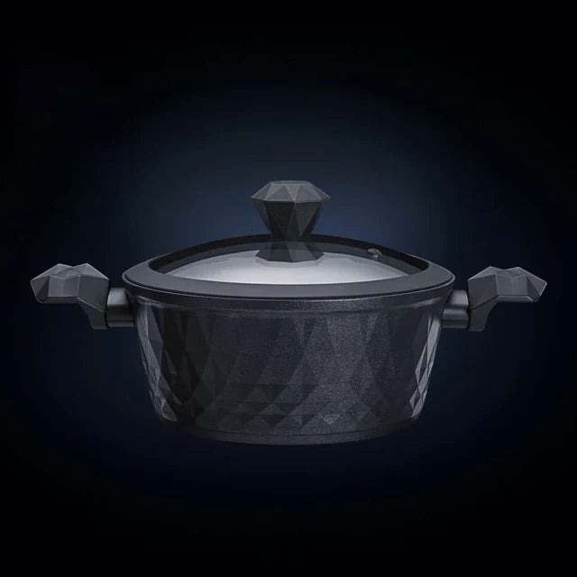 Karaca BioDiamond Non-Stick Antibacterial Handle Induction Stockpot 24 cm, 153.03.08.0423