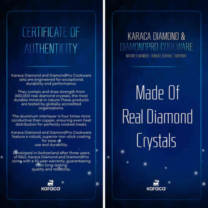 Karaca BioDiamond Non-Stick Antibacterial Handle Induction Shallow Casserole with Lid 30 cm, 153.03.08.0425