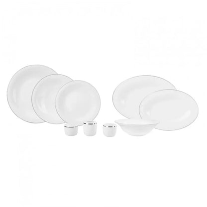 Karaca Fine Pearl Fame 58-Piece Pearl Dinner Set for 12 Persons, 153.03.08.0611