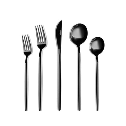 Karaca Orion 30-Piece Cutlery Set for 6 People – Black, 153.03.08.1906
