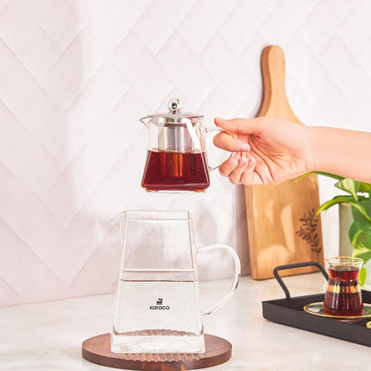 Karaca Giza Borosilicate Glass Teapot, 153.03.08.2334