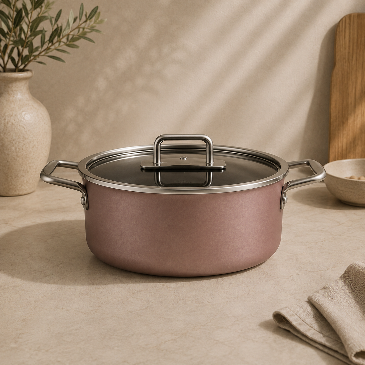 Karaca Mastermaid BioDiamond 9-Piece Cookware Set, 153.03.08.2883