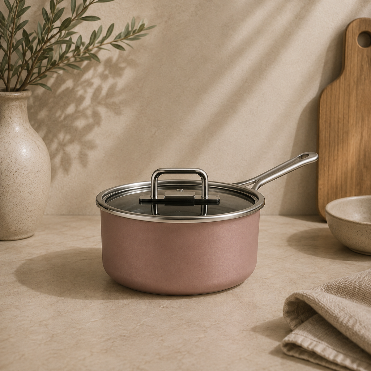 Karaca Mastermaid BioDiamond 9-Piece Cookware Set, 153.03.08.2883