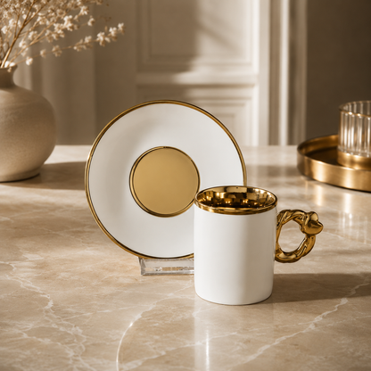 Karaca Heart-Shaped 6-Piece Coffee Cup Set 80 ml, 153.09.01.0228