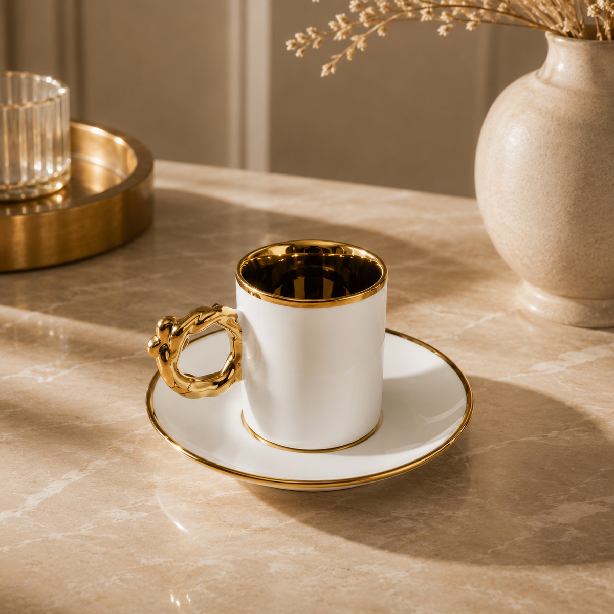 Karaca Heart-Shaped 6-Piece Coffee Cup Set 80 ml, 153.09.01.0228