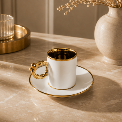 Karaca Heart-Shaped 6-Piece Coffee Cup Set 80 ml, 153.09.01.0228