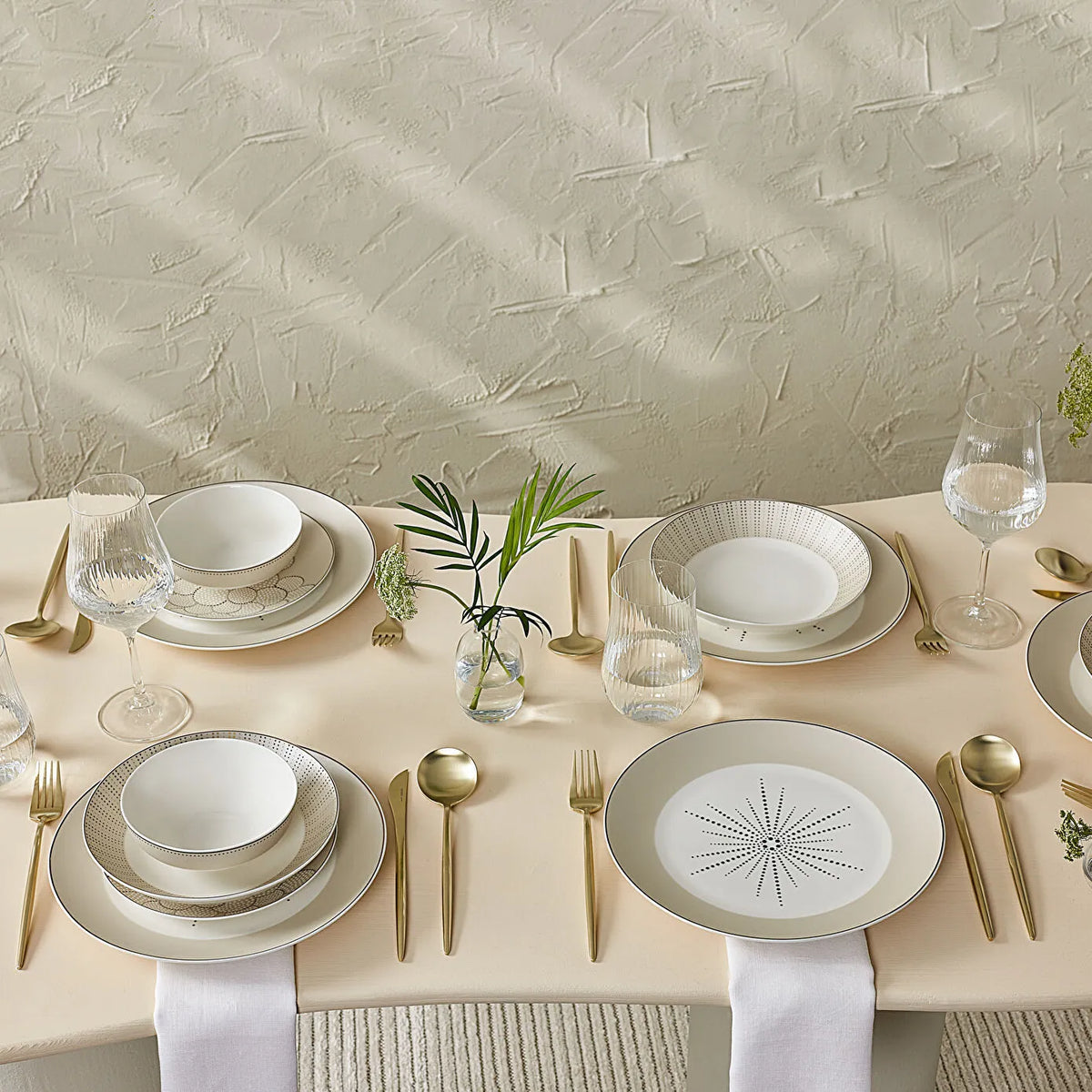 Karaca Antares Porcelain 24-Piece Dinner Set for 6 People, 153.09.01.0583