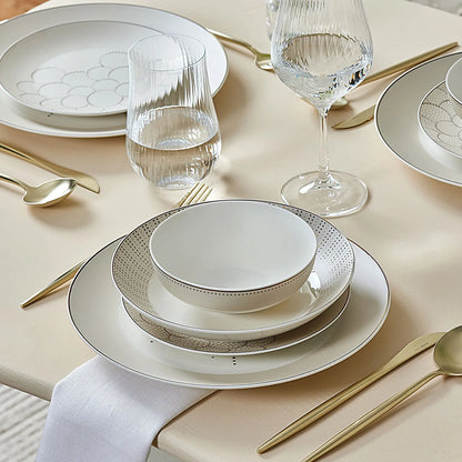 Karaca Antares Porcelain 24-Piece Dinner Set for 6 People, 153.09.01.0583