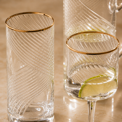 Karaca Ares 25-Piece Glass & Carafe Premium Set, 153.09.01.2432