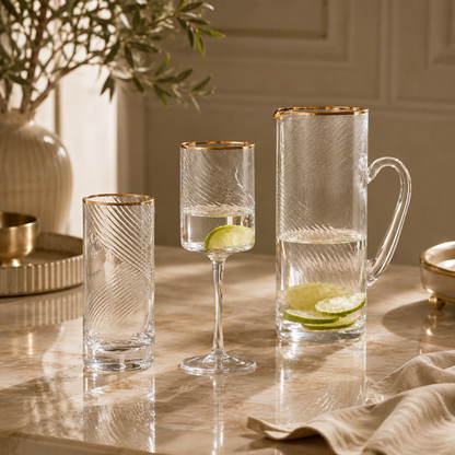 Karaca Ares 25-Piece Glass & Carafe Premium Set, 153.09.01.2432