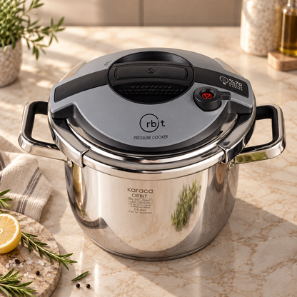 Karaca Orbit Pressure Cooker Set 6+8 L - Black, 153.09.01.3011