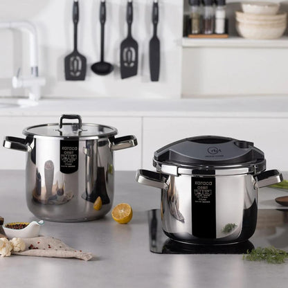 Karaca Orbit Pressure Cooker Set 6+8 L