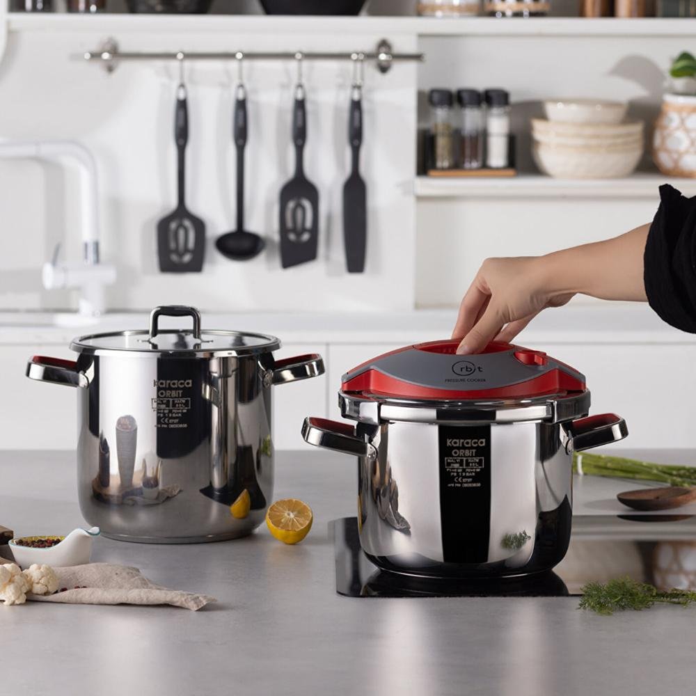 Karaca Orbit Pressure Cooker Set 6+8 L