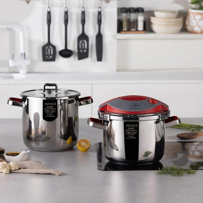 Karaca Orbit Pressure Cooker Set 6+8 L