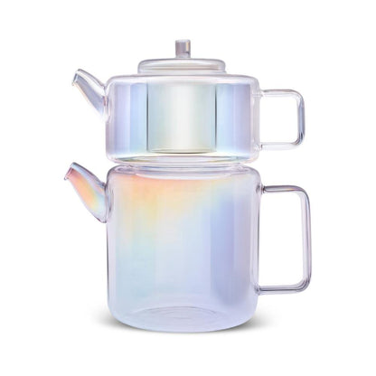 Karaca Flat Borosilicate Glass Midi Teapot Luster, 153.09.01.3207