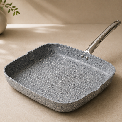 Karaca Biogranit Nare Wok & Grill Pan Set Blue – 2 Pieces, 153.09.01.3580