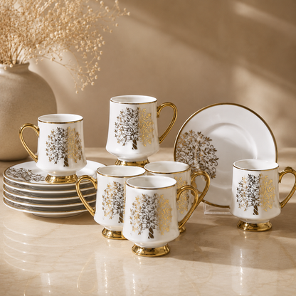 Karaca Autumn 6-Piece Coffee Cup Set 90 ml, 153.09.01.3649