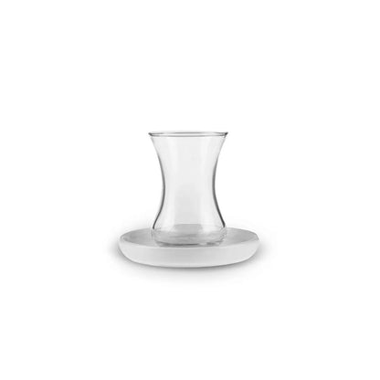 Karaca Sefa 12-Piece Round Tea Set for 6 People - White, 153.09.01.3995