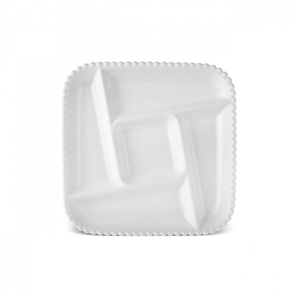 Karaca Carmen Perla 5-Compartment Square Serving Plate - 27 cm, 153.09.01.4031