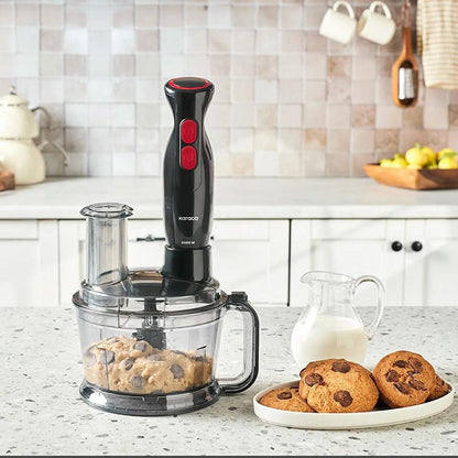 Karaca Pro Multimax 6 in 1 Multi-Purpose Food Processor, 2000 W - Black, 153.09.01.4349